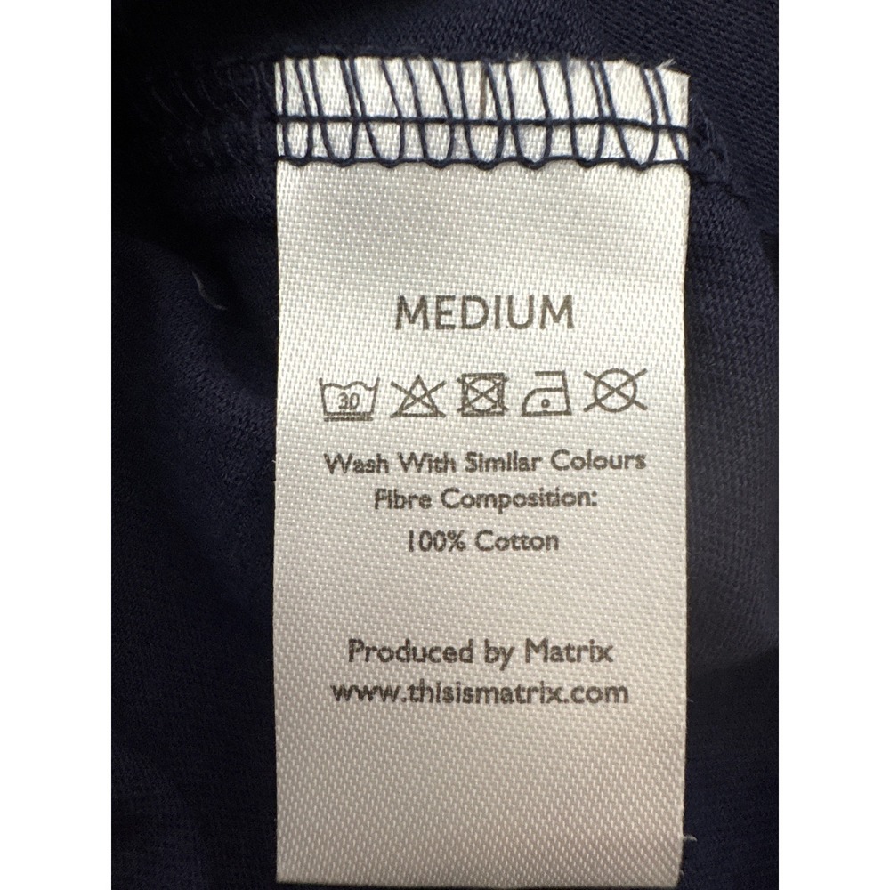 Temperley London Womens Navy Blue Long Sleeve Top Satin Trim Sz M Casual Chic - Picture 5 of 8